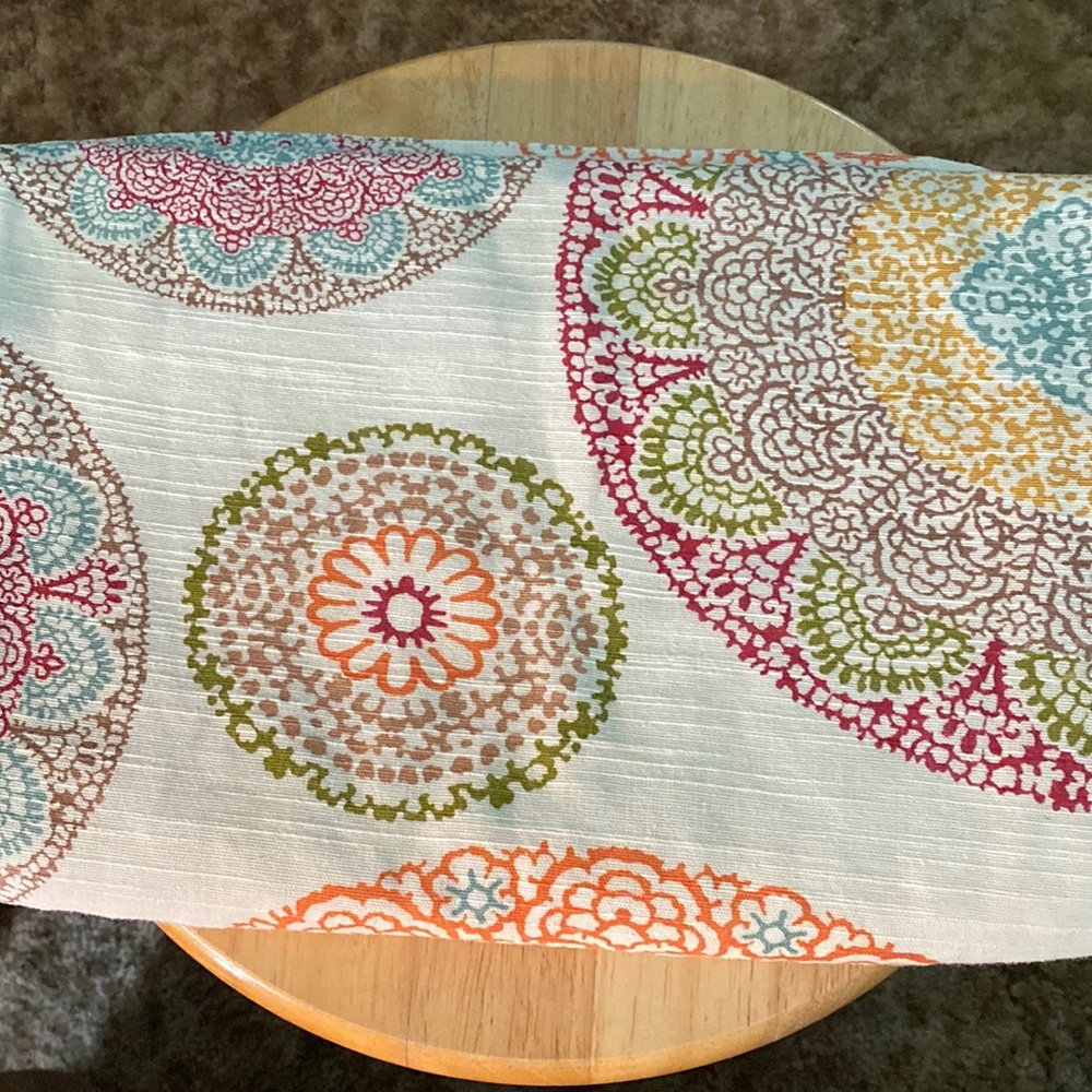 Fabric Mandala Table Runner, Preowned.